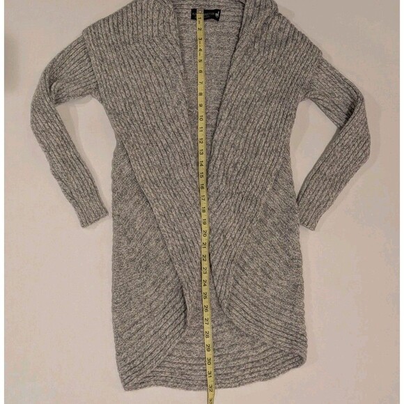 Alpaca Connection Open Front Shawl Cardigan Sz M Preppy Lounge Balletcore Cabin - Picture 3 of 6